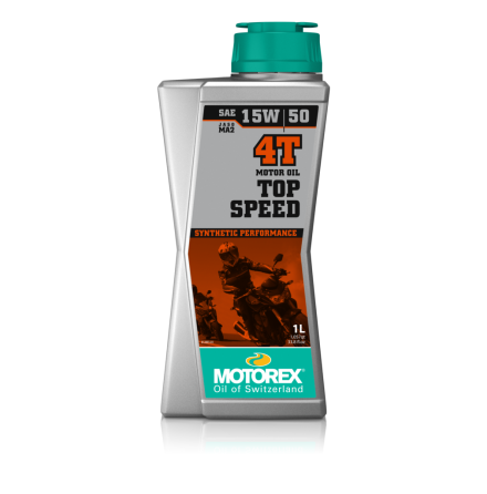 Motorex Top Speed 10W/40 och 15W/50 4T 1 Liter